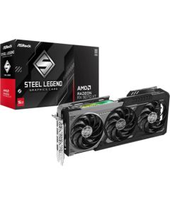 ASRock AMD Radeon™ RX 9070 XT Steel Legend Dark 16GB graphics card