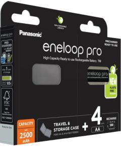 PANASONIC ENELOOP PRO AA 2500mAh 4 szt + box