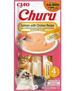 INABA Churu Salmon with chicken recipe - cat treats - 4x14g