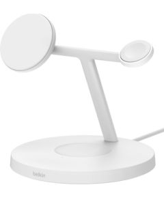 Belkin BoostCharge Pro Headphones, Smartphone, Smartwatch White USB Wireless charging Fast charging Indoor