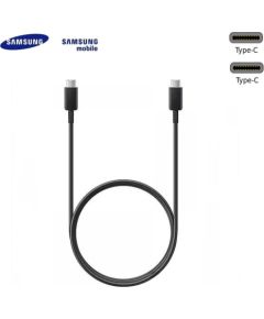 Samsung EP-DN980BBE 25W USB-C uz USB-C ātrās 5A uzlādes un datu kabelis 1m Melns (OEM)