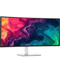 LCD Monitor DELL S3425DW 34" Curved/21 : 9 Height adjustable Tilt Matte Panel VA 3440x1440 21:9 120 Hz 1 ms Speakers Colour White 210-BQWR