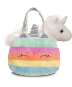 AURORA Fancy Pals plīša rotaļlieta Vienradzis somiņā, 20 cm
