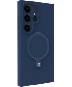 Evelatus Samsung  Galaxy S25 Ultra Premium Magnetic with Stand Soft Touch Silicone Case Midnight Blue