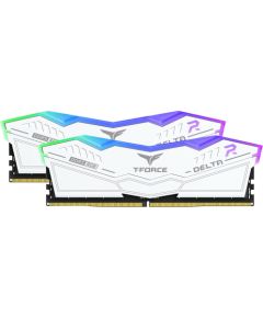 Team Group DDR5 - 48GB - 6400 - CL - 32 (2x 24 GB) dual kit, RAM (white, FF4D548G6400HC32ADC01, DELTA RGB, INTEL XMP, AMD EXPO)