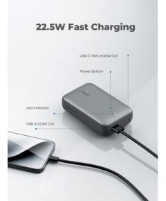 AUKEY PB-Y57 Spark Mini 20000 Compact Fast Charging Power Bank Available In Grey And White
