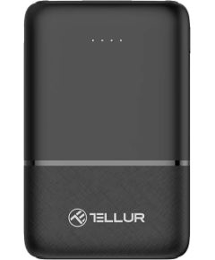 Tellur 5000mAh power bank 2xUSB+USB-C+MicroUSB black