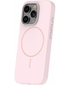 iLike Apple  iPhone 16 Pro Max Soft Touch Silicone case With Magnetic Light Pink