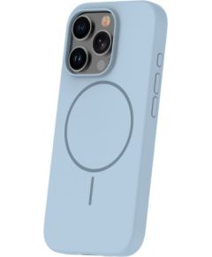 iLike Apple  iPhone 16 Pro Max Soft Touch Silicone case With Magnetic Light Blue