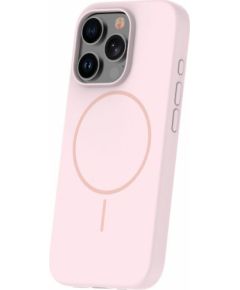 iLike Apple  iPhone 16 Pro Soft Touch Silicone case With Magnetic Light Pink