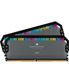 Corsair DDR5 - 64GB -  6000 - CL - 30 (2x 32 GB) dual kit, RAM (grey, CMT64GX5M2B6000Z30, Dominator Platinium RGB)