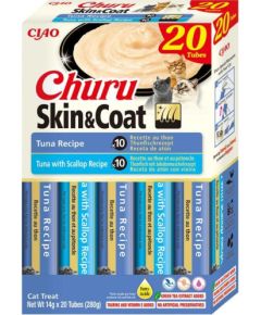 INABA CAT CHURU SKIN & COAT TUNA przysmak dla kota 20x14g (280g)