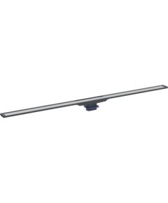 Geberit dušas kanāls CleanLine20, 43x300-900 mm, melns/ nerūsējošais tērauds