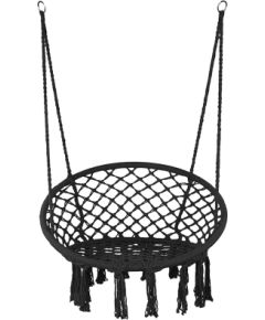 Pīts piekaramais krēsls “Feja” Ø60 cm, melns