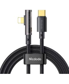 McDodo CA-3390 36W 1.2m USB-C to Lightning angle cable (black)