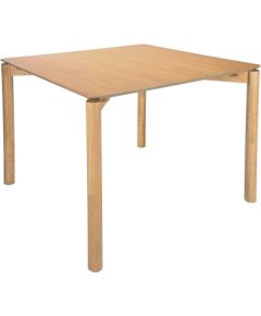 Dining table GARDENIA 90x90xH75cm, oak