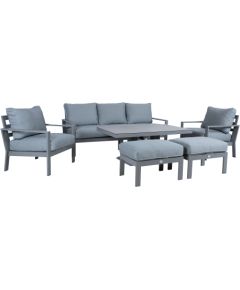 Garden furniture set RIO 6-parts, greyish beige