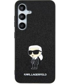 Karl Lagerfeld Samsung  Galaxy A55 A556 czarny/black hardcase Fixed Glitter Ikonik Logo Metal Pin