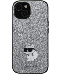 Karl Lagerfeld Samsung  Galaxy A55 A556 hardcase Fixed Glitter Choupette Logo Metal Pin Silver