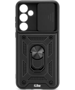 iLike Samsung  Galaxy A35 Protective Case With Camera Protection And Ring Black