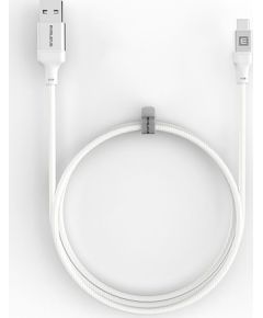 Evelatus   Cable USB A to C, 1.2M Aluminum housing braiding White