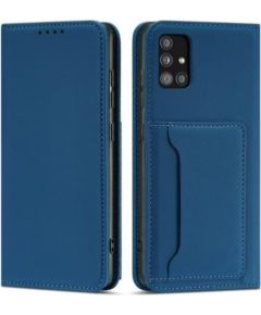 iLike Samsung  Galaxy A52 5G Pouch Wallet Card Holder Card Case Case Blue