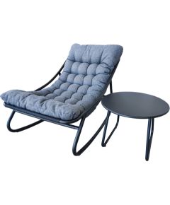 Besk Krēsls atpūtas ar galdiņu 64.5x105x69cm/D:48xH40cm