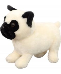Leantoys Pluszowa Maskotka Przytulanka Pies Mops Biały 19cm