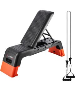 Stepa platforma AS009 PRO ADJUSTABLE AEROBIC STEP WITH BENCH FUNCTION COMMERCIAL HMS