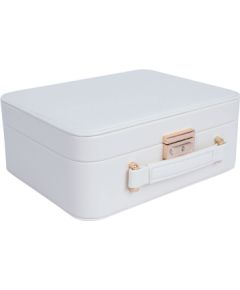 Juvelierizstrādājumu kastīte SEZANE TRAVEL 23,5x18,5x9cm, balta