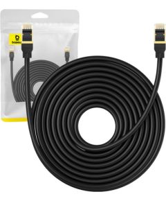 Tīkla kabelis Cat.8 Baseus Ethernet RJ45, 40 Gbps, 10 m (melns)
