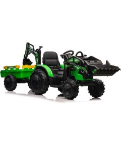 Lean Cars Battery-powered excavator with trailer SX2068 Green