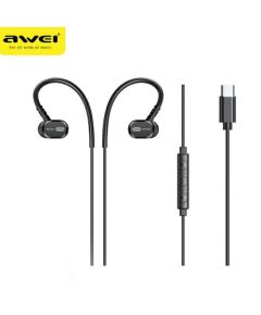 AWEI słuchawki stereo TC-6 USB-C czarny|black