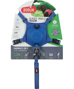 ZOLUX Szelki dla psa ze smyczą automatyczną Easyride S niebieskie