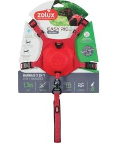 ZOLUX Szelki dla psa ze smyczą automatyczną Easyride XS czerwone