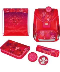 Skolnieka komplekts Herlitz satchel UltraLight Plus Sweet Hearts