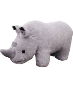 Leantoys Maskotka Pluszowa Nosorożec Pluszak Przytulanka Szary 30cm