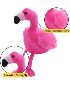 Leantoys Flaming Pluszowy Brelok Puszysty Ozdoba Różowy 12cm