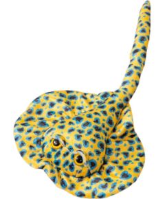 Leantoys Maskotka Pluszowa Płaszczka Przytulanka Żółta W Kropki 50cm