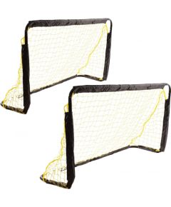 2 FUTBOLA VĀRTU KOMPLEKTS AR TĪKLU 120x70x40CM ENERO