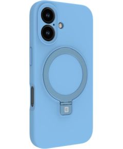 Evelatus Apple  iPhone 16 Premium Magsafe with Stand Soft Touch Silicone Case Blue
