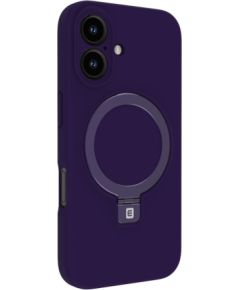 Evelatus Apple  iPhone 16 Premium Magsafe with Stand Soft Touch Silicone Case Purple