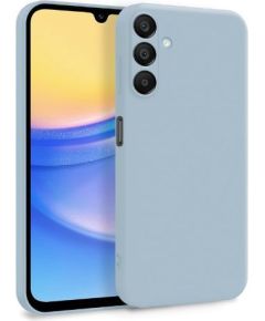 Evelatus Samsung  Galaxy A15 Premium Soft Touch Silicone Case Grey Blue