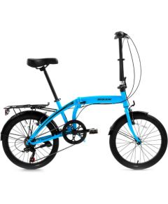 Saliekamais velosipēds Bisan 20 Twin S gaiši zils