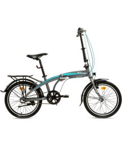 Saliekamais velosipēds Bisan 20 FX3500 NX3 (PR10010408) pelēks/zils