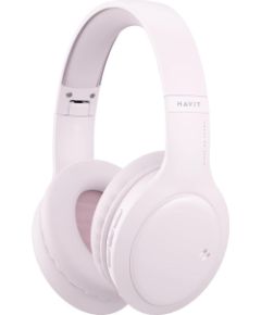 Havit H633BT - wireless on-ear headphones, pink