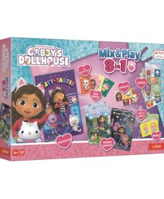 TREFL GABBY´S DOLLHOUSE 8in1 Mix&Play galda spēļu komplekts