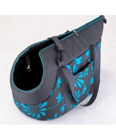 Hobbydog R3 Torba Grafit W Niebieskie Kwiaty