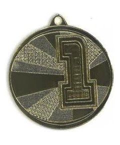 Victoria Sport Medal złoty stalowy - Pływanie z grawerowaniem na laminacie