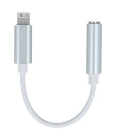 Setty adapteris Lightning - audio ligzda 3,5 mm balts